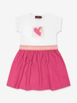 Aigner Girls T-Shirt Dress In White