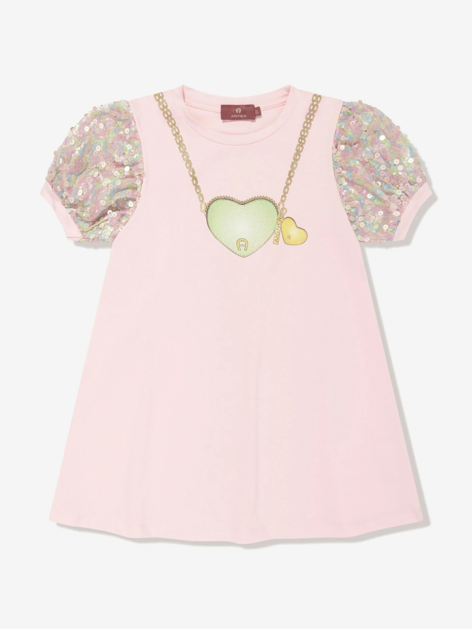 Aigner Girls Charm Necklace Dress In Pink 3 Aigner Girls Charm Necklace Dress In Pink