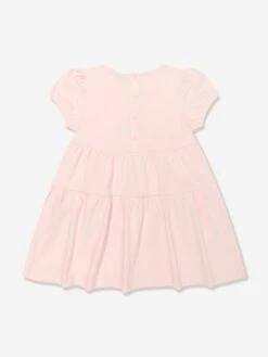 Aigner Baby Girls Bag Print Dress In Pink -Monna Clothing Shop AIGS4084 PINK DOGWOOD 2