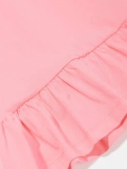 Aigner Baby Girls Logo Print Dress In Pink -Monna Clothing Shop AIGS4092 DIANTHUS 4