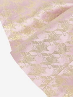 Girls Cat Jacquard Dress In Pink -Monna Clothing Shop ANGA3011 TEA ROSE 4