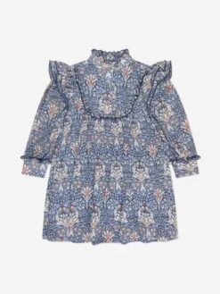 Girls Tabatha Printed Dress In Blue