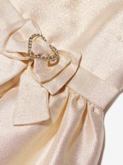 Girls Sydney Sparkle Dress In Gold -Monna Clothing Shop ANGS2052 GOLD 3