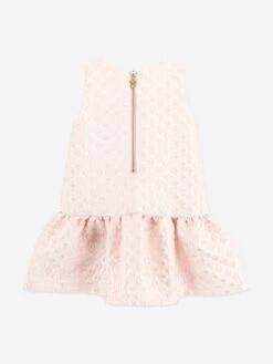 Girls Anneka Jacquard Dress In Pink -Monna Clothing Shop ANGS4019 PINK 3
