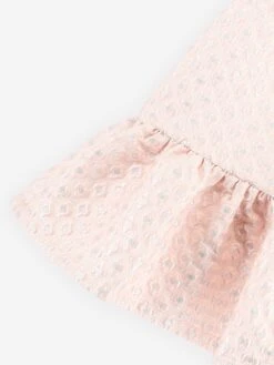 Girls Anneka Jacquard Dress In Pink -Monna Clothing Shop ANGS4019 PINK 5