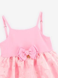 Girls Apollo Butterfly Strappy Dress In Pink -Monna Clothing Shop ANGS4020 PINK 4