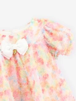 Girls Confetti Dress In Orange 8 Girls Confetti Dress In Orange -Monna Clothing Shop ANGS4022 ORANGE 3