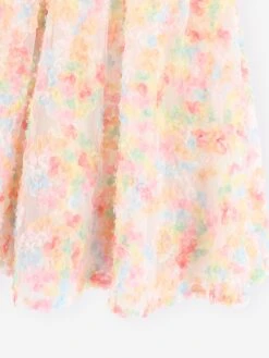 Girls Confetti Dress In Orange 9 Girls Confetti Dress In Orange -Monna Clothing Shop ANGS4022 ORANGE 4