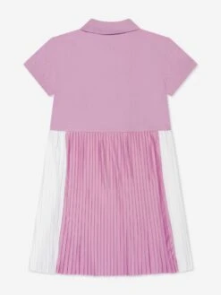 Emporio Armani Girls Pleated Dress In Pink -Monna Clothing Shop ARMS3073 0804 2