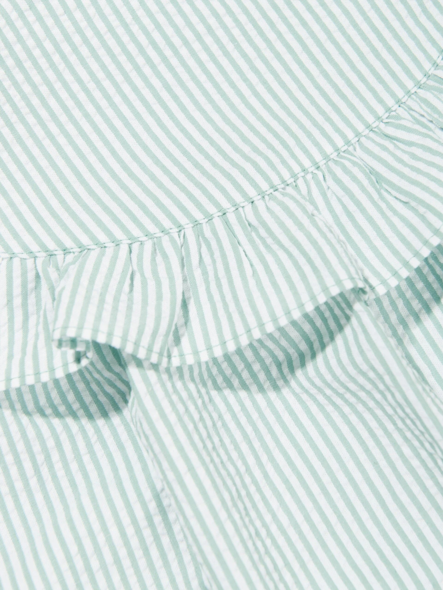 Emporio Armani Baby Girls Striped Dress In Blue 6 Emporio Armani Baby Girls Striped Dress In Blue - Image 4