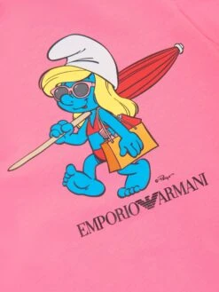 Emporio Armani Baby Girls Smurfette Dress In Pink -Monna Clothing Shop ARMS4113 PINK 3
