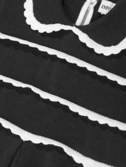 Emporio Armani Baby Girls Cotton Dress In Navy 8 Emporio Armani Baby Girls Cotton Dress In Navy -Monna Clothing Shop ARMS4114 NAVY 3