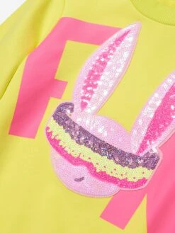 Billieblush Girls Sweater Dress In Lime 8 Billieblush Girls Sweater Dress In Lime -Monna Clothing Shop BILA3070 612 3