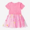 Billieblush Girls Embroidered Tulle Dress In Pink -Monna Clothing Shop BILS4007 FUSCHIA 1