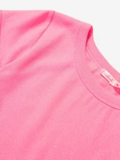 Billieblush Girls Embroidered Tulle Dress In Pink -Monna Clothing Shop BILS4007 FUSCHIA 3