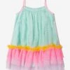 Billieblush Girls Sleeveless Dress In Green -Monna Clothing Shop BILS4070 BEACH GLASS 1