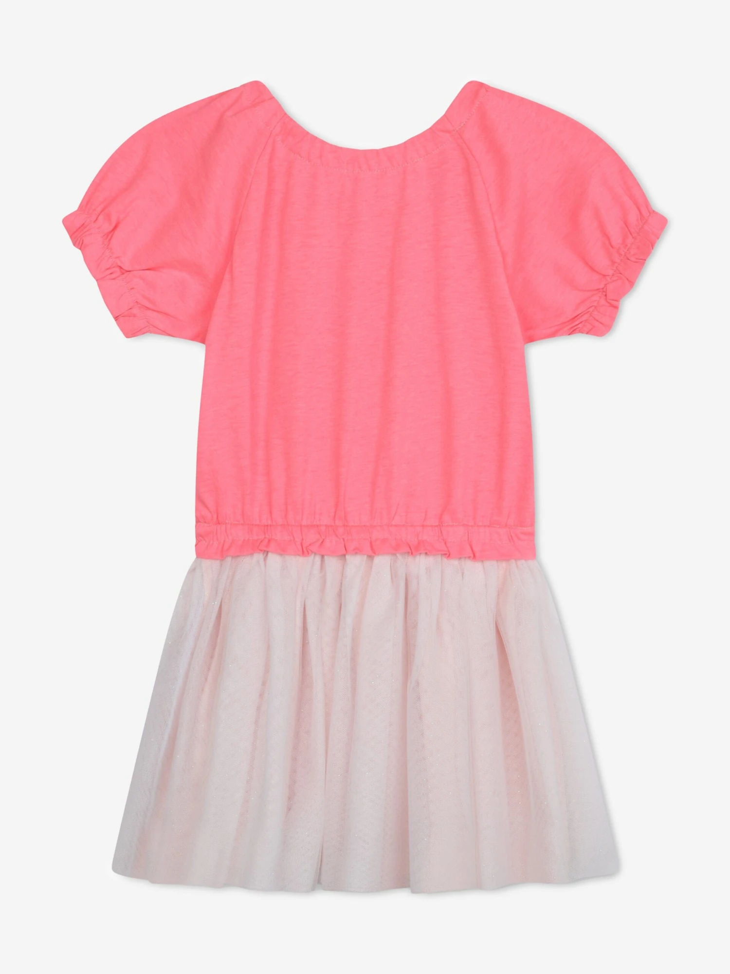 Billieblush Girls Jersey And Tulle Dress In Pink 4 Billieblush Girls Jersey And Tulle Dress In Pink - Image 2