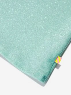 Billieblush Girls Glittery Dress In Green -Monna Clothing Shop BILS4075 BEACH GLASS 3