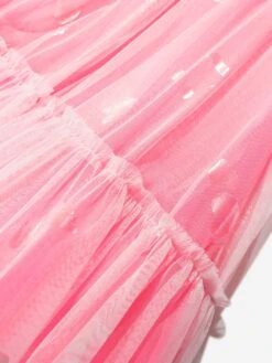 Billieblush Girls Sequinned Tulle Dress In Pink -Monna Clothing Shop BILS4077 PINK PALE 4