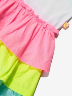 Billieblush Girls Ruffle T-Shirt Dress In White 17 Billieblush Girls Ruffle T-Shirt Dress In White -Monna Clothing Shop BILS4078 WHITE 4