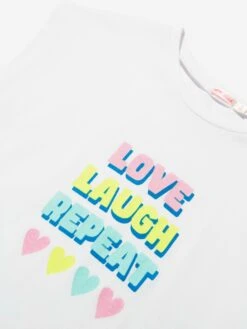 Billieblush Girls Ruffle T-Shirt Dress In White 12 Billieblush Girls Ruffle T-Shirt Dress In White -Monna Clothing Shop BILS4078 WHITE 3