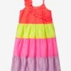 Billieblush Girls Sleeveless Dress In Multicolour -Monna Clothing Shop BILS4081 MULTICOLOURED 1