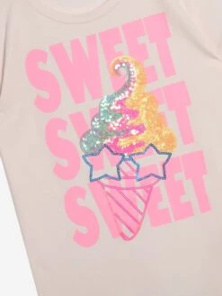 Billieblush Girls T-Shirt Dress In Pink 8 Billieblush Girls T-Shirt Dress In Pink -Monna Clothing Shop BILS4082 PINK PALE 3