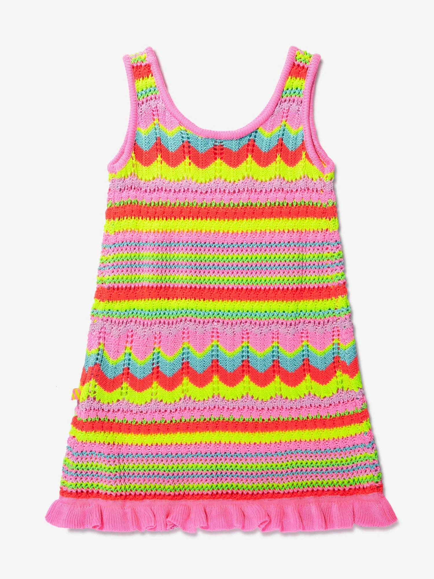 Billieblush Girls Crocheted Dress In Multicolour 4 Billieblush Girls Crocheted Dress In Multicolour - Image 2