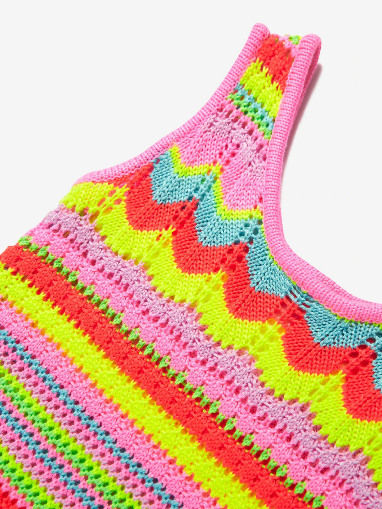 Billieblush Girls Crocheted Dress In Multicolour 5 Billieblush Girls Crocheted Dress In Multicolour - Image 3
