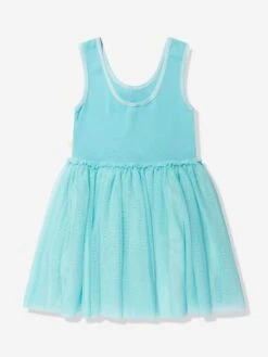 Billieblush Girls Dress With Glitter Crown In Blue -Monna Clothing Shop BILS4130 BLUE DISH 2