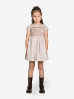 BONPOINT Girls Duchesse Floral Dress In Pink 11 BONPOINT Girls Duchesse Floral Dress In Pink -Monna Clothing Shop BONA3037