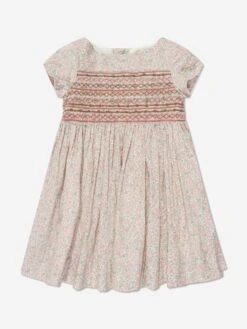 BONPOINT Girls Duchesse Floral Dress In Pink