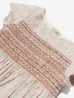 BONPOINT Girls Duchesse Floral Dress In Pink 12 BONPOINT Girls Duchesse Floral Dress In Pink -Monna Clothing Shop BONA3037 520 3