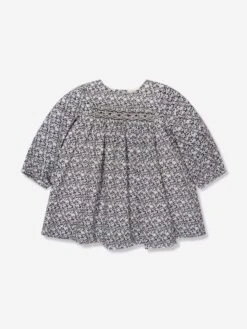 BONPOINT Baby Girls Felicie Smocked Dress In Blue