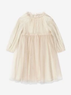 BONPOINT Girls Bluebell Dress In Beige 8 BONPOINT Girls Bluebell Dress In Beige -Monna Clothing Shop BONPOINT D41308 1