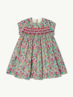 BONPOINT Baby Girls Floral Smocked Maruska Dress In Mint