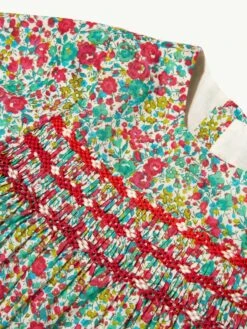 BONPOINT Baby Girls Floral Smocked Maruska Dress In Mint -Monna Clothing Shop BONPOINT D92867 3