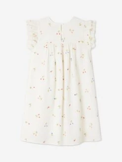 BONPOINT Girls Florentine Dress In White 6 BONPOINT Girls Florentine Dress In White -Monna Clothing Shop BONS4013 BLANC LAIT 2