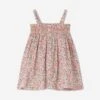 BONPOINT Baby Girls Fabricia Smocked Dress In Multicolour -Monna Clothing Shop BONS4028 FL CORAIL 1
