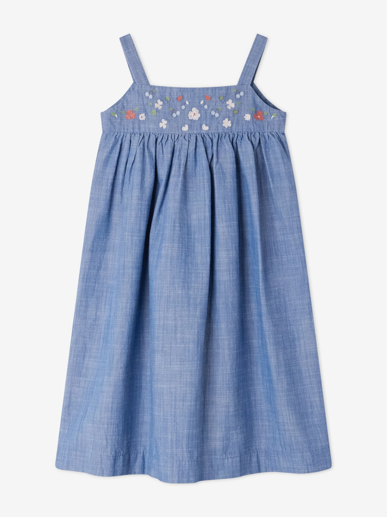 BONPOINT Girls Fedora Pinafore Dress In Blue 3 BONPOINT Girls Fedora Pinafore Dress In Blue