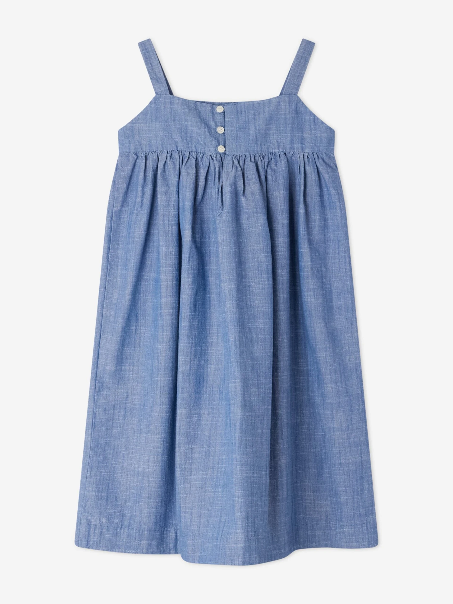BONPOINT Girls Fedora Pinafore Dress In Blue 4 BONPOINT Girls Fedora Pinafore Dress In Blue - Image 2