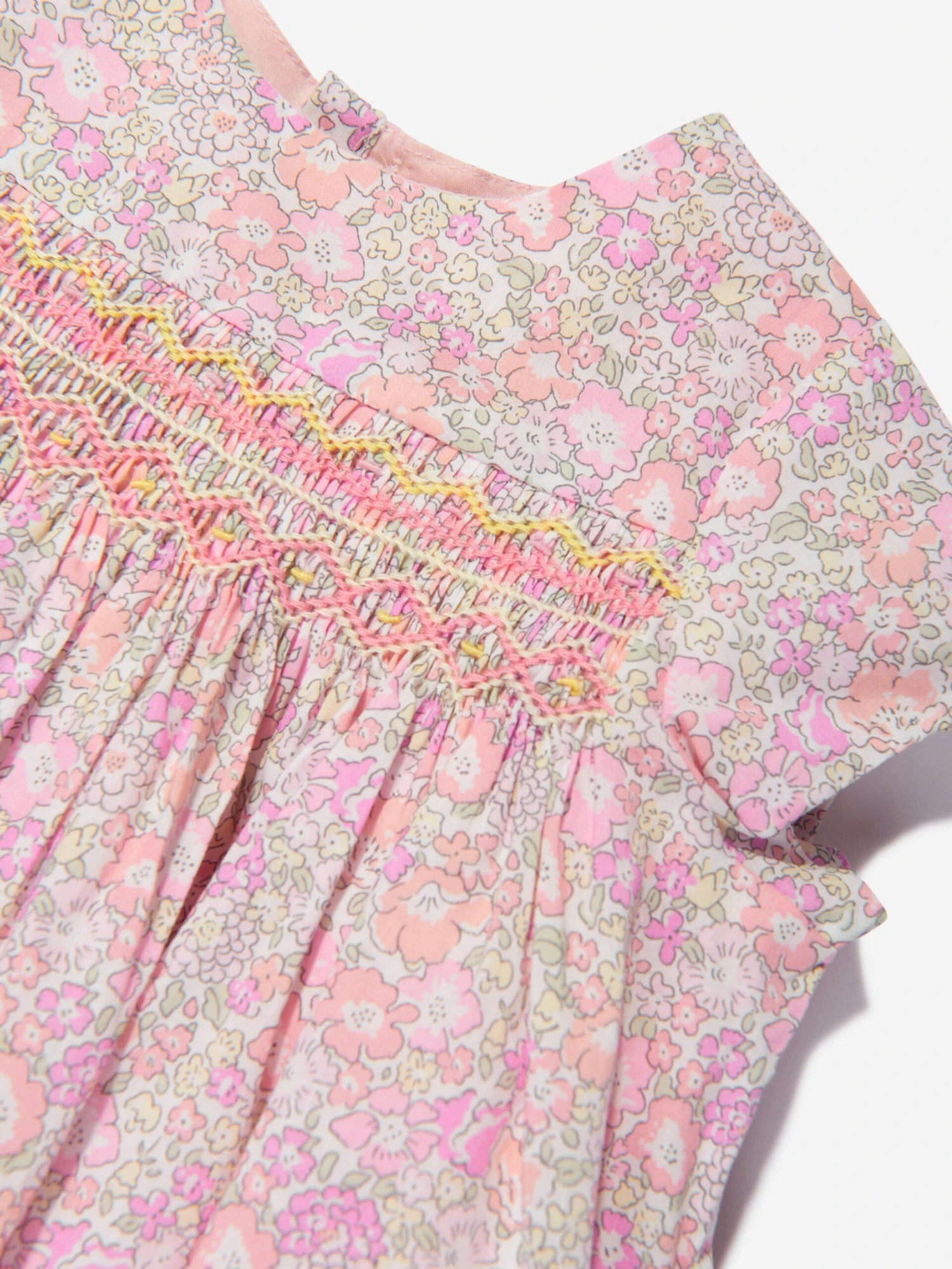 BONPOINT Baby Girls Maruska Smocked Dress In Multicolour 5 BONPOINT Baby Girls Maruska Smocked Dress In Multicolour - Image 3