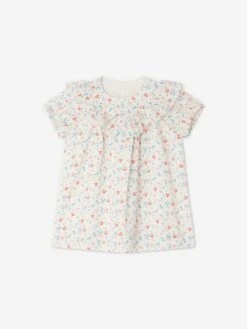 BONPOINT Baby Girls Falbalili Floral Dress In Multicolour