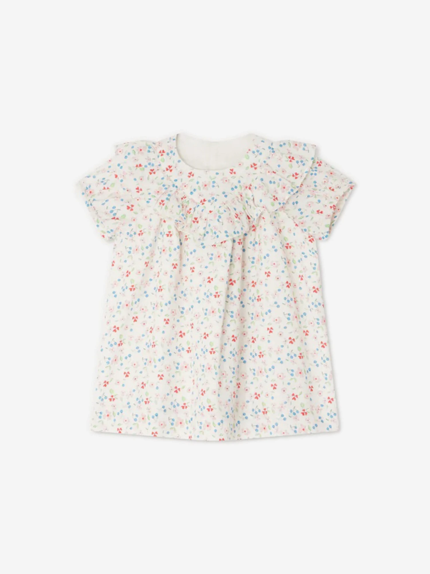 BONPOINT Baby Girls Falbalili Floral Dress In Multicolour 3 BONPOINT Baby Girls Falbalili Floral Dress In Multicolour