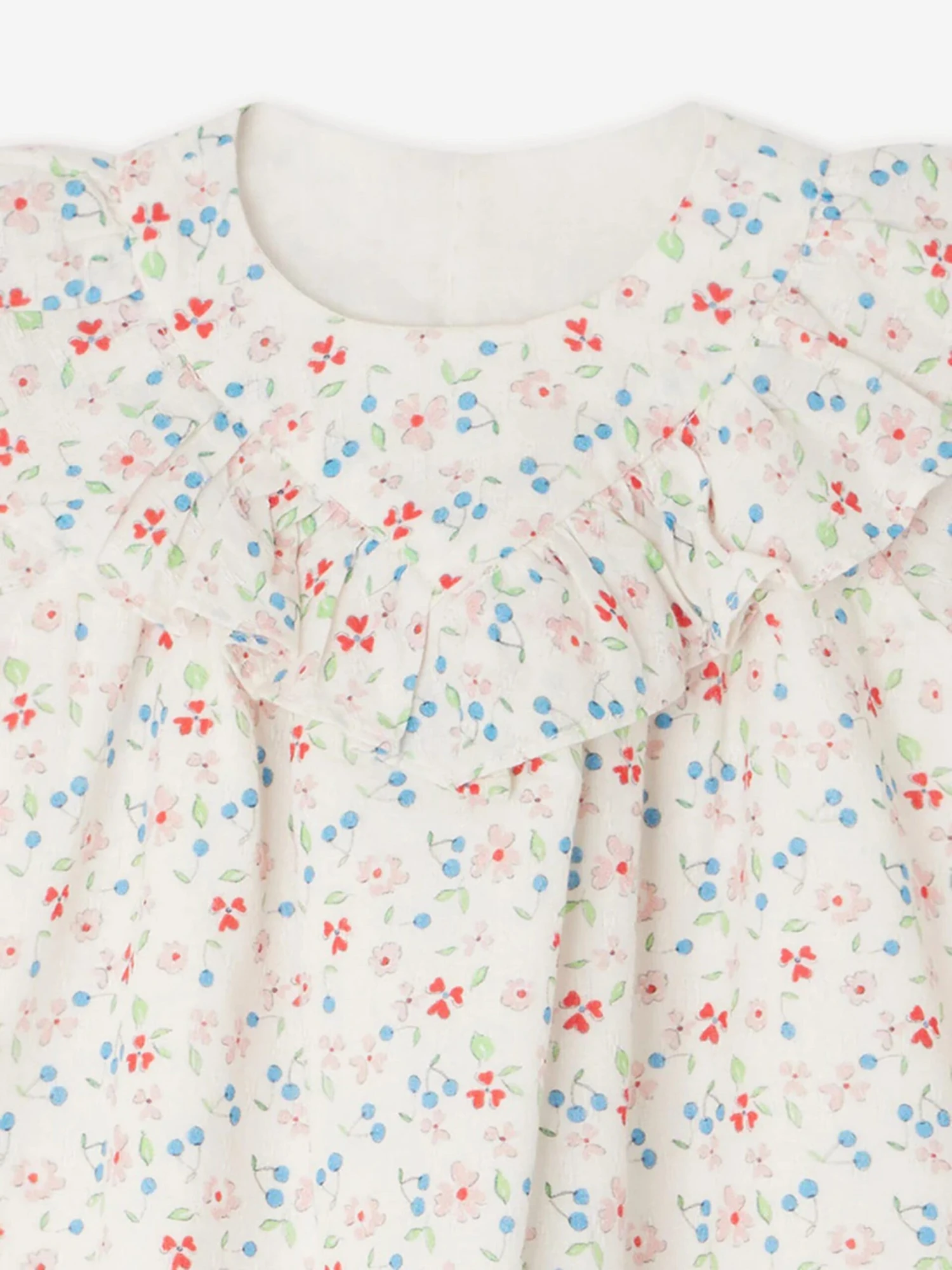 BONPOINT Baby Girls Falbalili Floral Dress In Multicolour 5 BONPOINT Baby Girls Falbalili Floral Dress In Multicolour - Image 3