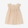 BONPOINT Baby Girls Bis Floral Dress In Beige -Monna Clothing Shop BONS4147 FL BEIGE 1