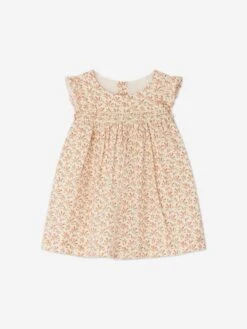 BONPOINT Baby Girls Bis Floral Dress In Beige