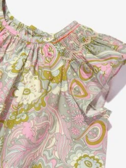 BONPOINT Baby Girls Carmella Dress In Multicolour -Monna Clothing Shop BONS4148 IMP PARME CLAIR 3