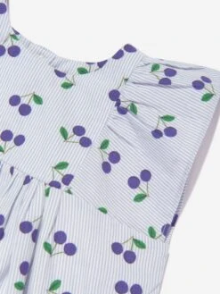 BONPOINT Baby Girls Lulu Dress In Blue -Monna Clothing Shop BONS4149 RA CIEL 3