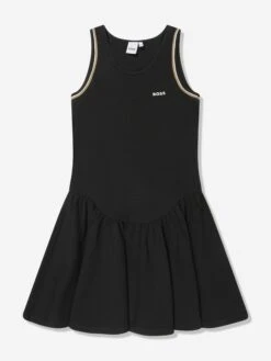 Boss Girls Sleeveless Milano Dress In Black